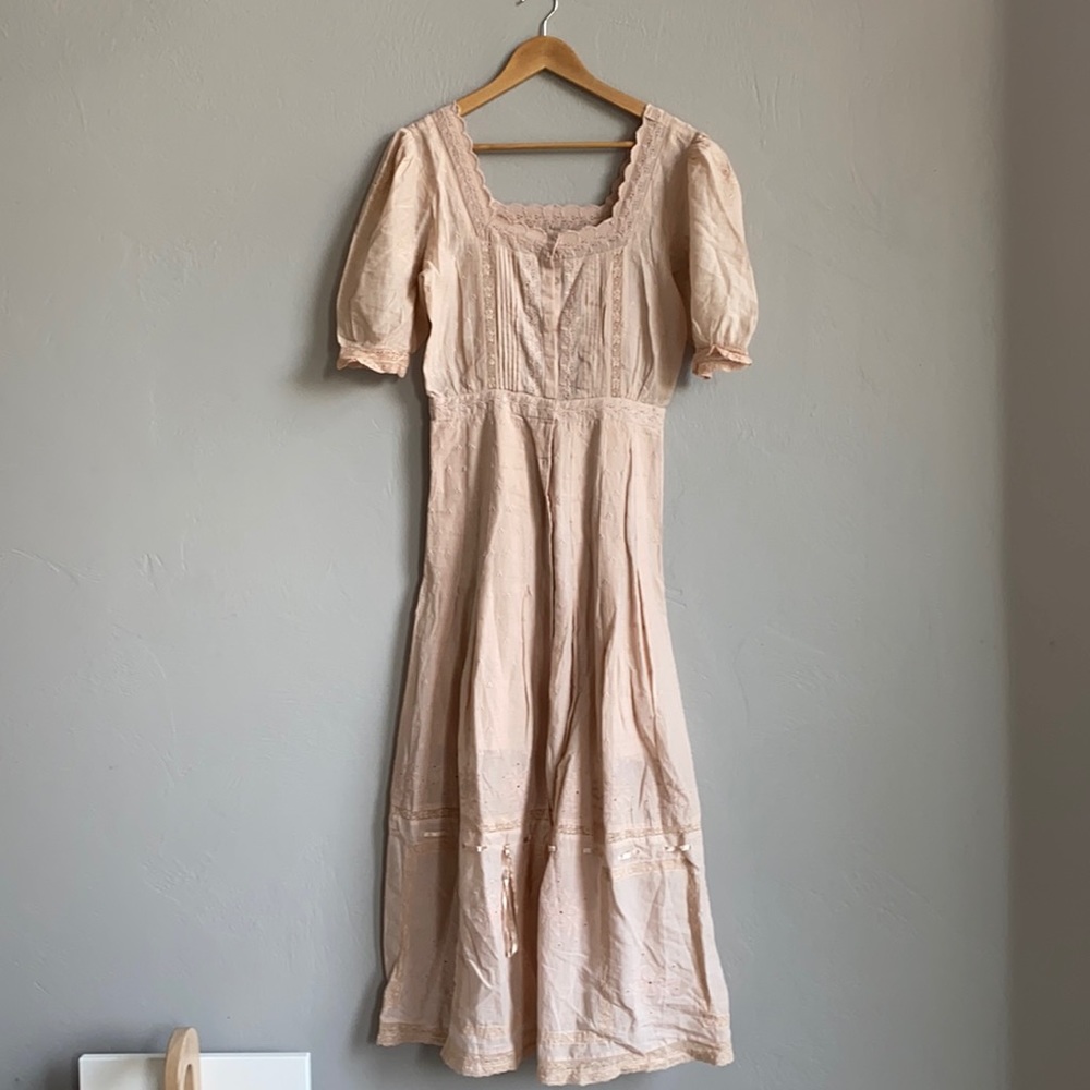 Love Shack Fancy Helena dress Prairie Pink size 2